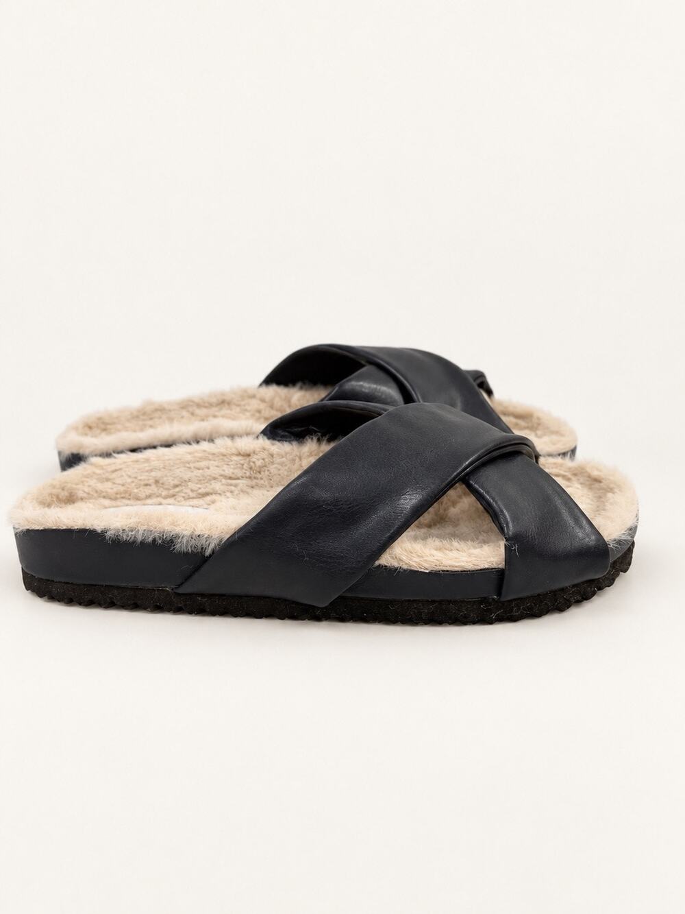 RM by Rebecca Minkoff X-cross slip-on slippers Size 7 NEW # Box A92